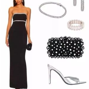 NWT Revolve Lovers + Friend x Rachel Cosette Gown - Black